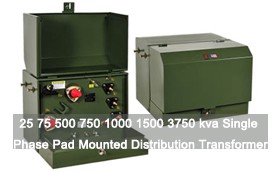 25 75 500 750 1000 1500 3750 محول التوزيع أحادي الطور Kva أحادي الطور