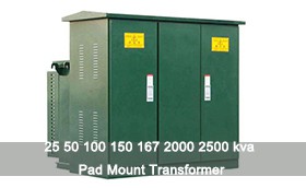 25 50 100 150 167 2000 2500 Kva Pad Mount Transformer