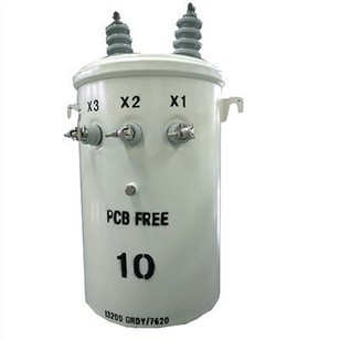 محول التوزيع المثبت على عمود علوي أحادي الطور