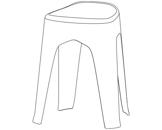 remind plastic stools series